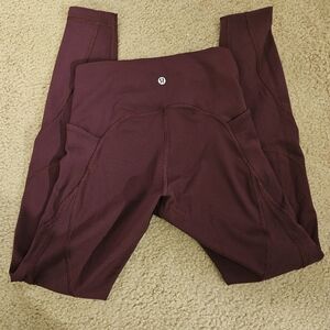 Lululemon leggings with side pockets